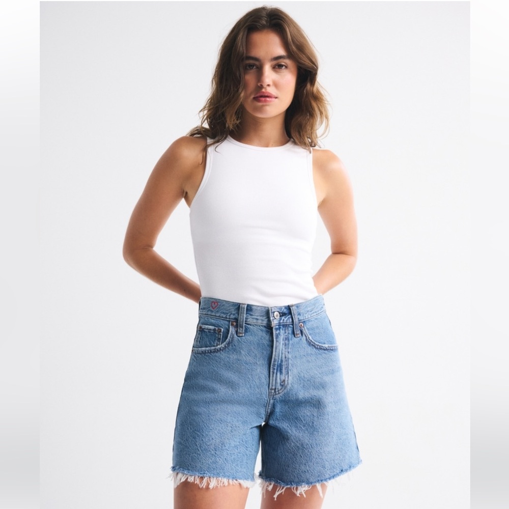 Abercrombie & Fitch Blue Jean Shorts